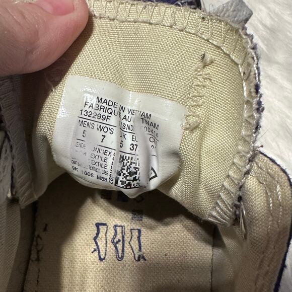 VINTAGE Converse Chuck Taylor All Star (CTAS) Low Top Blue Ribbon M:5 W:7 EUC - Picture 7 of 8